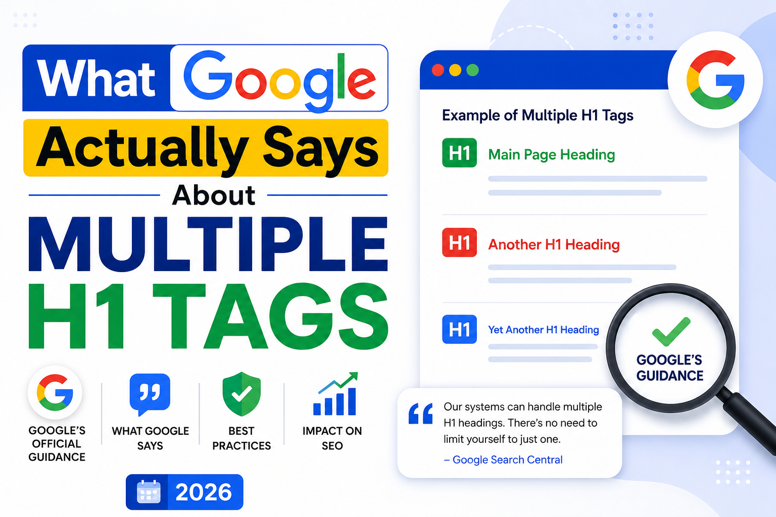 What Google Actually Says About Multiple H1 Tags