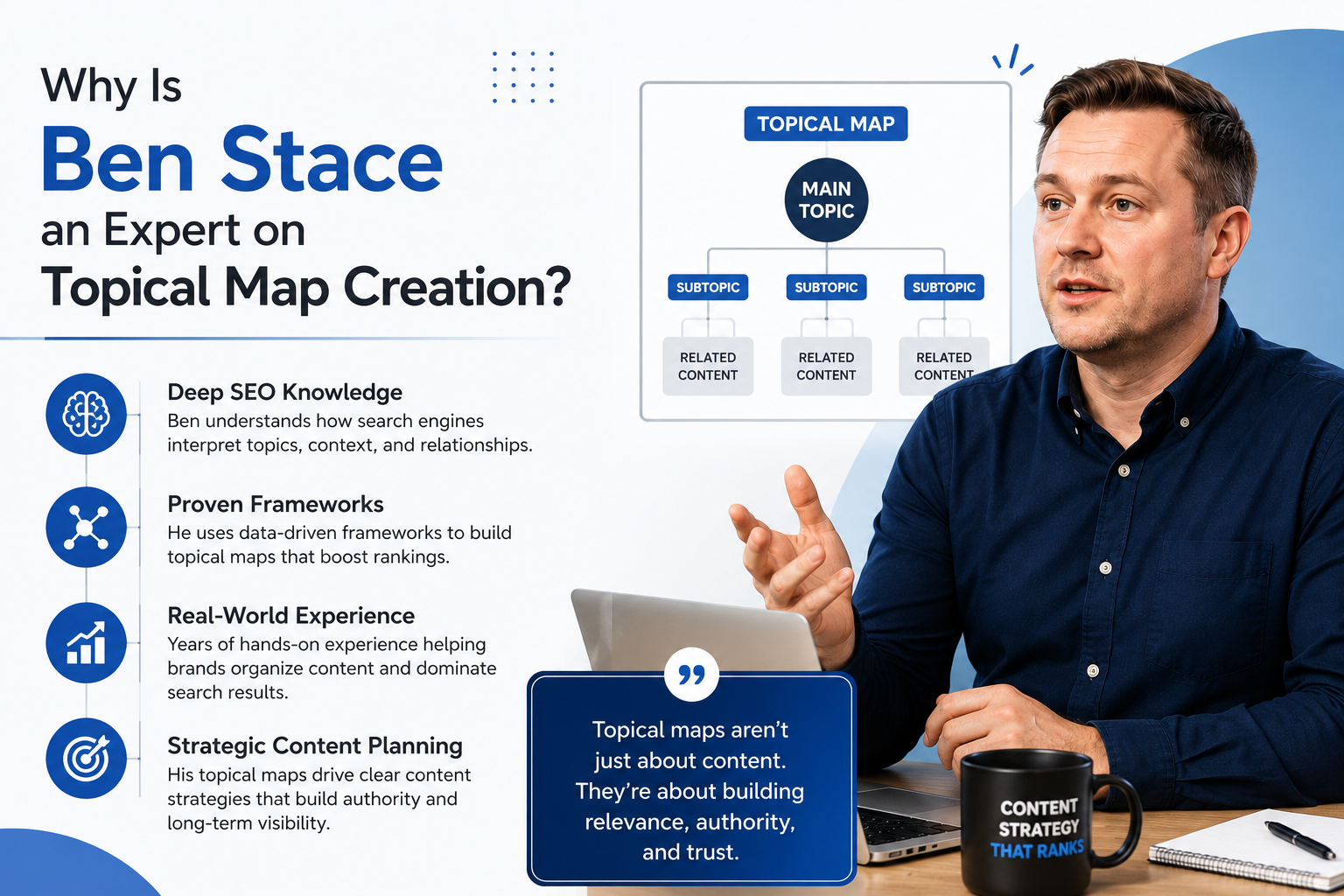 Why Is Ben Stace an Expert on Topical Map Creation?
