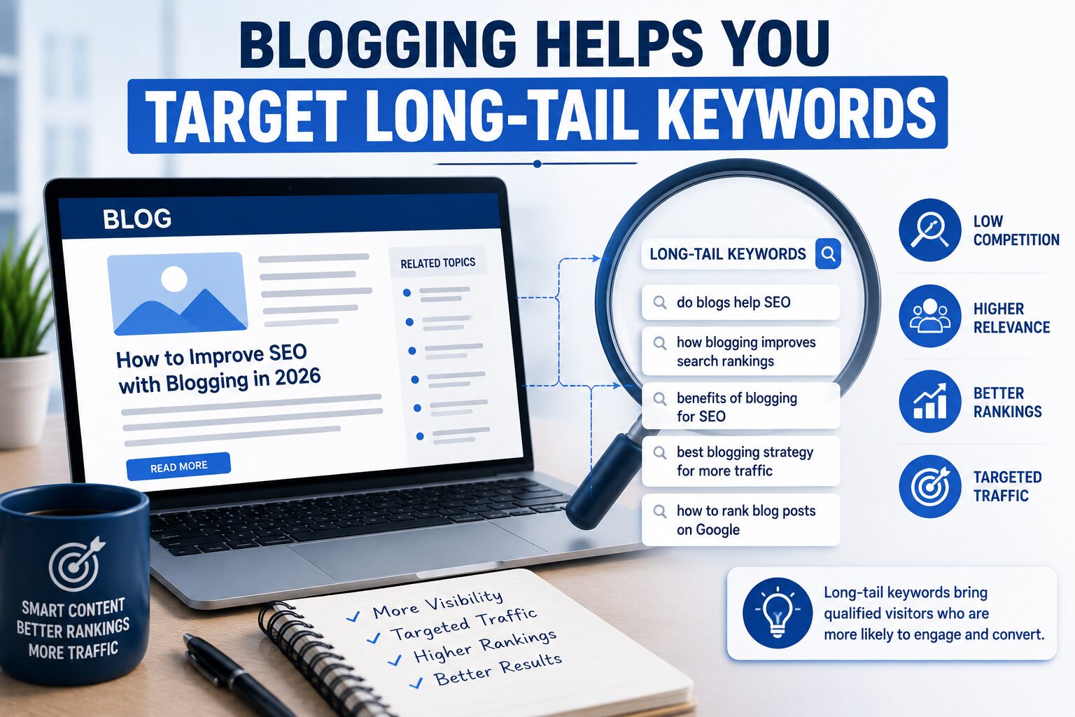 Blogging Helps You Target Long-Tail Keywords